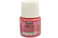 Acrylique déco mate, 45 ml - Rose Bengale - Matte Acrylic Paint - 10doigts.fr