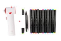 Electric airbrush + 12 alcohol markers - Drawing Accessories - 10doigts.fr