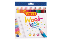 Woodless colored pencils - Box of 24 crayons - Colored Pencils - 10doigts.fr