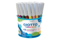 GIOTTO Turbo Maxi Markers - 1 pot (48 markers) - Broad Tip Markers - 10doigts.fr