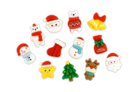 Christmas Resin Figurines - 12 Pieces - Small Christmas Decorations - 10doigts.fr