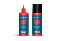 Pintura acrílica mate 80 ml - Rojo - Pintura acrílica mate - 10doigts.fr