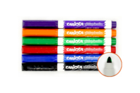 Washable Markers - 6 Broad Tip Markers - Chalks, Boards, Slates - 10doigts.fr