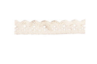 Adhesive Lace Ribbon, 1 m Roll - Ecru - Ribbons and Bows - 10doigts.fr