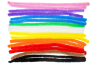 Bright Colored Mega Chenilles - 18 Chenilles (Ø 1.5 cm x 30 cm) - Chenille Stems - 10doigts.fr