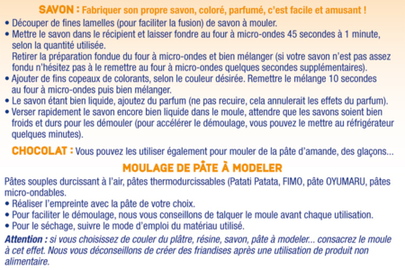 Consejos y trucos para el uso de los moldes (continuación) - Moldes para yeso, jabón, cemento ... – 10doigts.fr