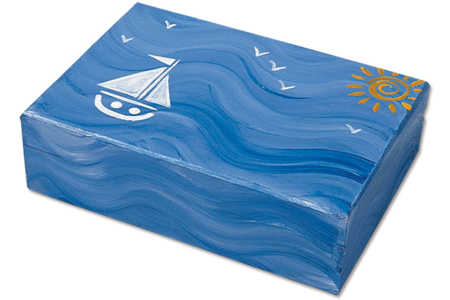 Caja de cartas de madera: idea Créa - Cajas de madera – 10doigts.fr