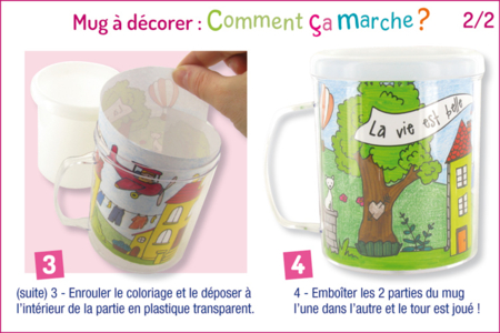 Coloring Mug - 5 - Transparent Plastic - 10doigts.com - Transparent Plastic – 10doigts.fr