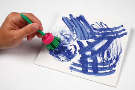 Fancy Rubber Brushes - 8 Pieces - 1 - Foam Stamps, Sponges - 10doigts.com - Foam Stamps, Sponges – 10doigts.fr