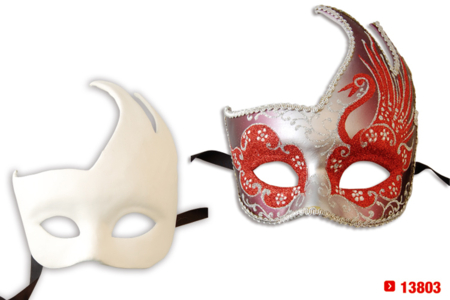 Máscara veneciana de papel comprimido - Máscaras creativas para niños – 10doigts.fr