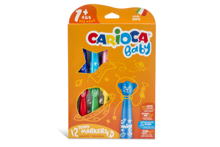 Carioca Baby Markers - 12 Pieces - 2 - Broad Tip Markers - 10doigts.com - Broad Tip Markers – 10doigts.fr