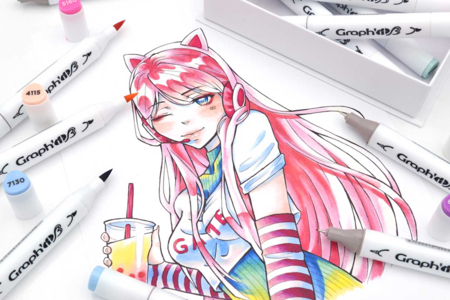 12 Graph'it Manga Shojo Markers - Alcohol Markers – 10doigts.fr