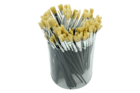 144 pinceles de cerda de pelo de cerdo - Pinceles brochas – 10doigts.fr