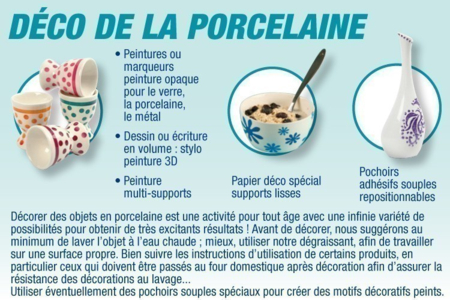 Consejos de Decoración de la porcelana - Manualidades día de la madre – 10doigts.fr