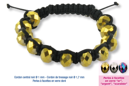 Shamballas - glass faceted beads - 0 - Handicrafts for Creating Your Jewelry - 10doigts.com - Handicrafts for Creating Your Jewelry – 10doigts.fr