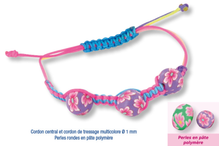 Shamballas... con perlas de pasta de modelar millefioris - Actividades manuales para la creación de tus joyas – 10doigts.fr