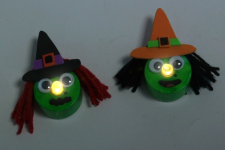 Sparkling Witches - 2 - Halloween Crafts - 10doigts.com - Halloween Crafts – 10doigts.fr