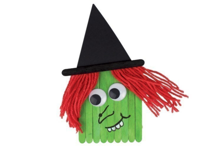 Bruja en palitos - Actividades manuales Halloween – 10doigts.fr