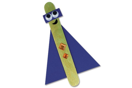 Marcapáginas superhéroes - Actividades manuales personajes divertidos: inventar caras e historias – 10doigts.fr