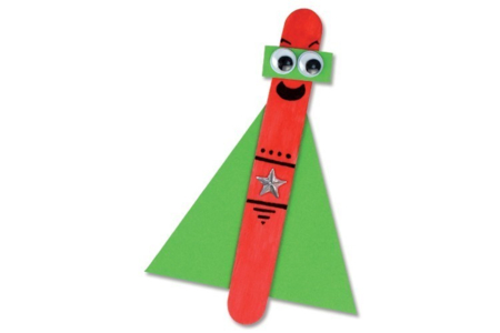 Marcapáginas superhéroes - Actividades manuales personajes divertidos: inventar caras e historias – 10doigts.fr