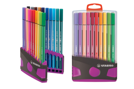 STABILO Pen 68 Markers - 20 Assorted Colors - 1 - Medium-Tip Markers - 10doigts.com - Medium-Tip Markers – 10doigts.fr