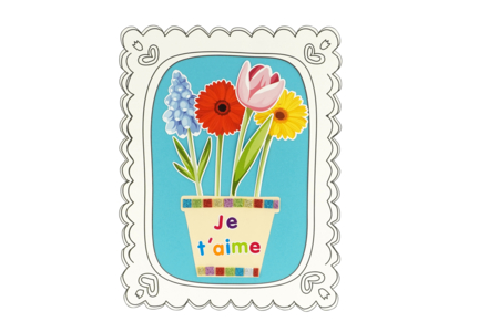 Printed Cardstock Flowers - 20 Pieces - 5 - Cardboard Shapes - 10doigts.com - Cardboard Shapes – 10doigts.fr