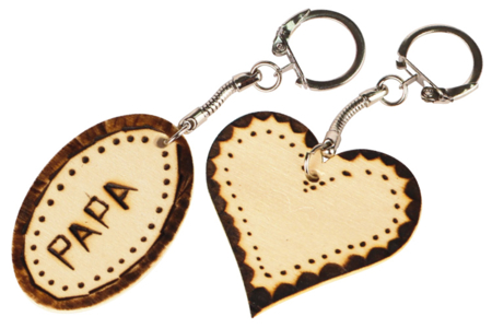 Pirograbado en llaveros de madera - Pirograbado – 10doigts.fr