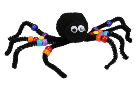 Pom Pom and Pipe Cleaner Spiders - 3 - Halloween Crafts - 10doigts.com - Halloween Crafts – 10doigts.fr