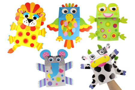 Animal Puppet Kit - 5 Pieces - 3 - Ready-to-use Kits - 10doigts.com - Ready-to-use Kits – 10doigts.fr