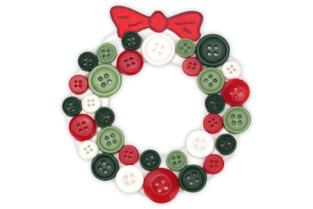 Round Plastic Buttons in Christmas Colors - 300 Pieces - 9 - Buttons - 10doigts.com - Buttons – 10doigts.fr