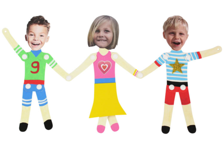 Siluetas articuladas a personalizar - Soportes de papel – 10doigts.fr