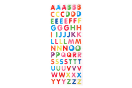 Epoxy Alphabet Stickers - 0 - Alphabet Stickers, Messages - 10doigts.com - Alphabet Stickers, Messages – 10doigts.fr