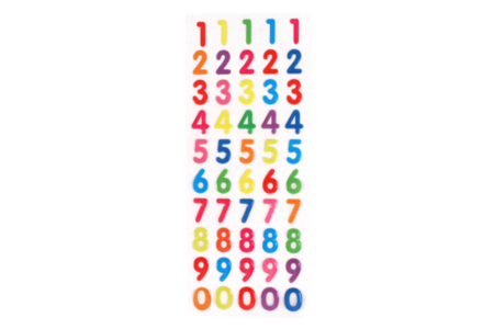 Epoxy Number Stickers - 0 - Birthday Theme - 10doigts.com - Birthday Theme – 10doigts.fr