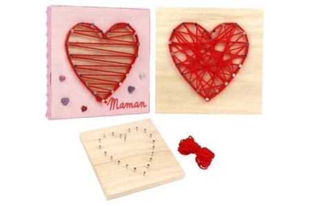 Heart String Art Kit - 0 - String Art - 10doigts.com - String Art – 10doigts.fr