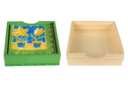 Square Wooden Tray - 19 cm - 4 - Wooden Objects for the Kitchen - 10doigts.com - Wooden Objects for the Kitchen – 10doigts.fr