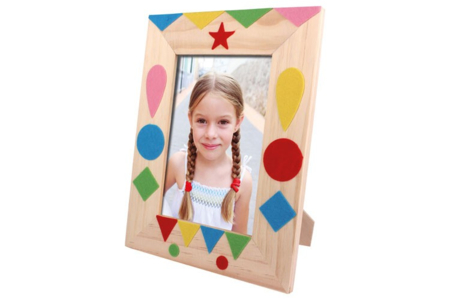 Gomets de fieltro sobre un marco de madera - Pegatinas de fieltro – 10doigts.fr