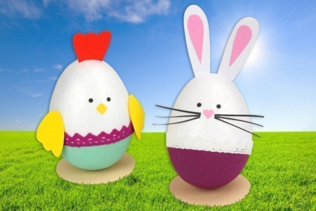 Huevos de poliestireno - Tamaños a elegir - Huevos de Pascua creativo – 10doigts.fr