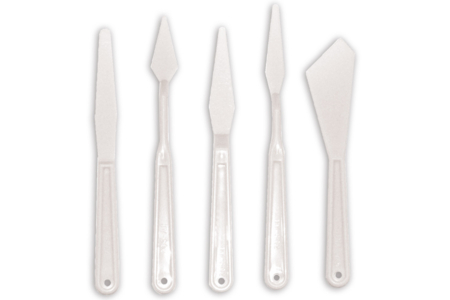 Plastic Spatulas - 5 Pieces - 0 - Grout and Tools for Mosaics - 10doigts.com - Grout and Tools for Mosaics – 10doigts.fr