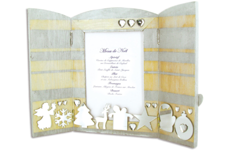 Marco plegable de madera idea Créa - Marcos de fotos de madera – 10doigts.fr