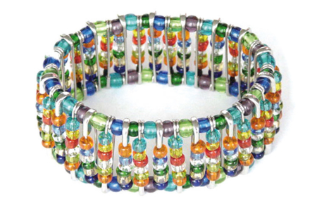 Pulsera con alfileres de seguridad: Idea Créa - Broches – 10doigts.fr