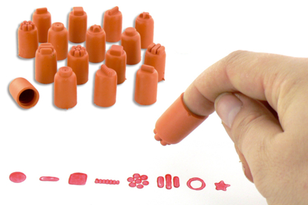 Set de 24 tampones de dedos - Tampones de espuma, esponjas – 10doigts.fr