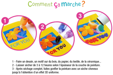 Box of 10 Puffy Paint Pens - 2 - 10doigts.com - 10doigts.fr