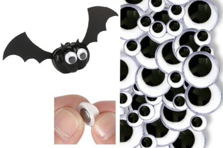 Black Adhesive Wiggle Eyes - 40 Pieces - 10 - Googly Eyes - 10doigts.com - Googly Eyes – 10doigts.fr