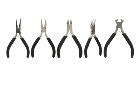 Assorted Jewelry Pliers - 5 Pieces - 1 - Jewelry Tools - 10doigts.com - Jewelry Tools – 10doigts.fr