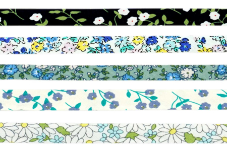 5 cinta liberty azul - Cintas y sesgos – 10doigts.fr