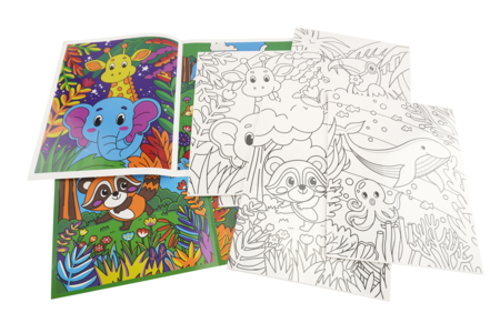 Canvas Boards, Animal Theme - 5 Pieces - 5 - Paint by Numbers - 10doigts.com - Paint by Numbers – 10doigts.fr
