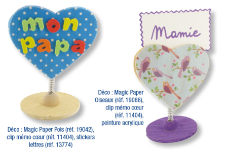 Wooden Heart Memo Clip - 8 - Decorative Photo Frames - 10doigts.com - Decorative Photo Frames – 10doigts.fr