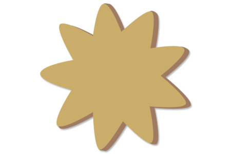 Gran Flor de madera mediana - 10doigts.fr