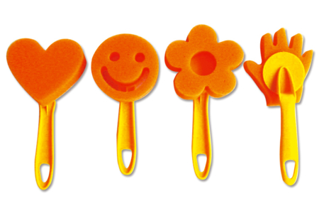 Set de 4 tampones esponja fantasía - Tampones de espuma, esponjas – 10doigts.fr