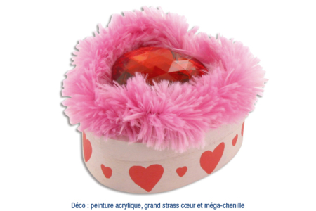 Set de 6 cajas corazón de madera - Cajas de madera – 10doigts.fr